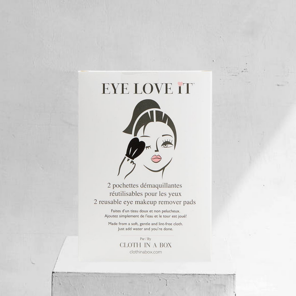 Eye Love It - 2 pochettes démaquillantes réutilisables pour les yeux - Boutique en ligne | Le Salon Sugar